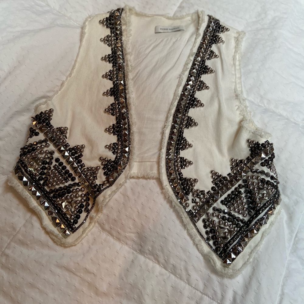 Pierre Balmain Embellished Vest